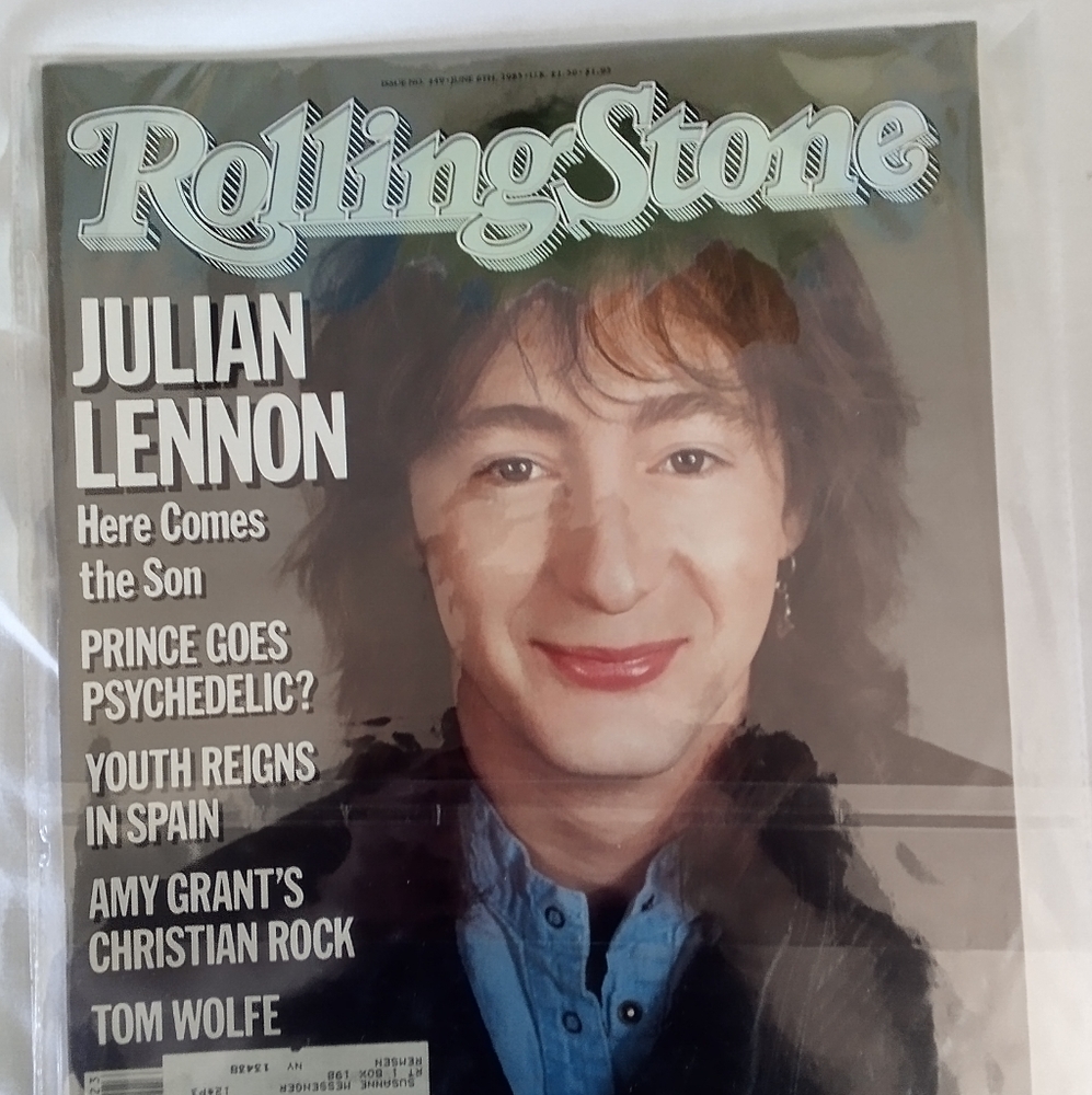 Vintage Rolling Stone Magazine June 6, 1985 Issue 449 Julian Lennon M439